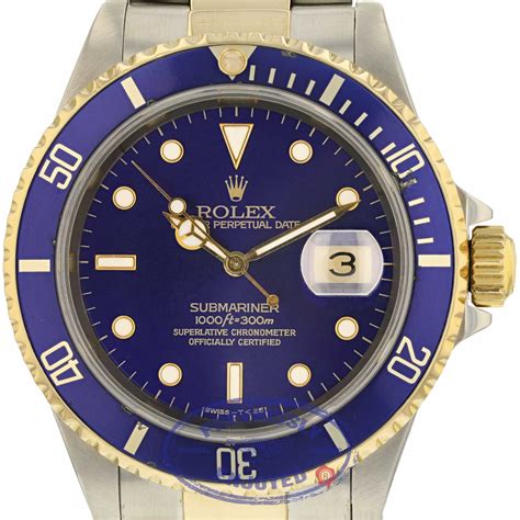 reloj rolex submariner steel 18k yellow gold blue ceramic|white gold submariner blue bezel.